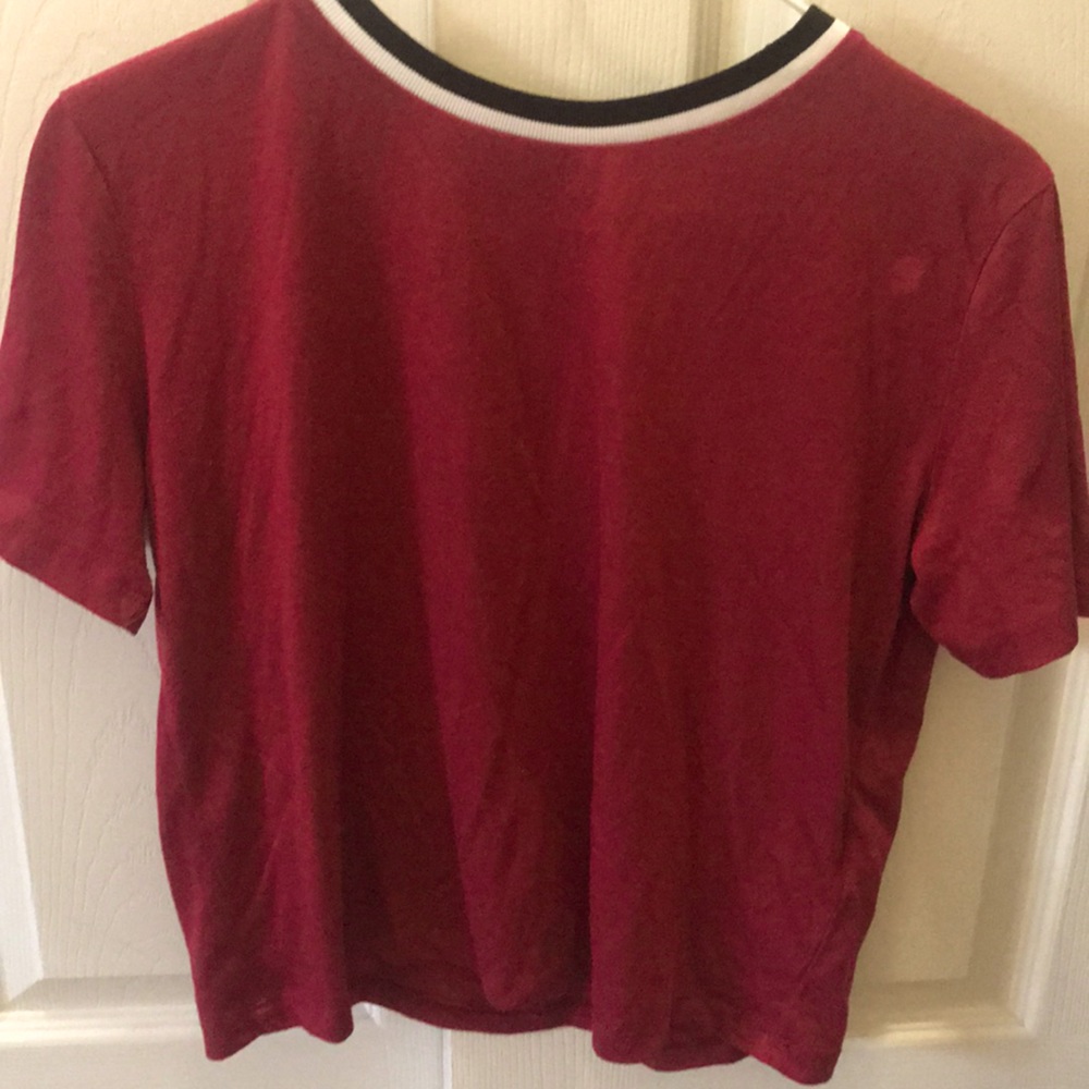 Burgundy crop top! From R&B